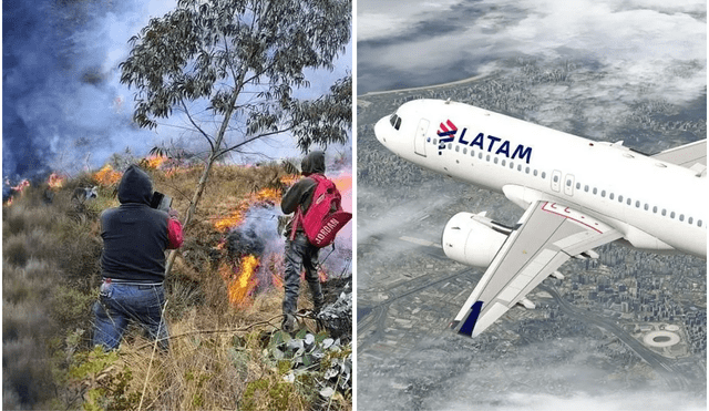 Avión no pudo aterrizar en el aeropuerto de Áncash por humareda incendios forestales y regresó a Lima