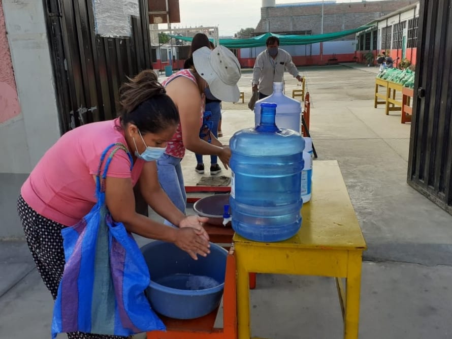 Áncash: Comités de Alimentación Escolar promueven medidas de bioseguridad en distribución de alimentos   