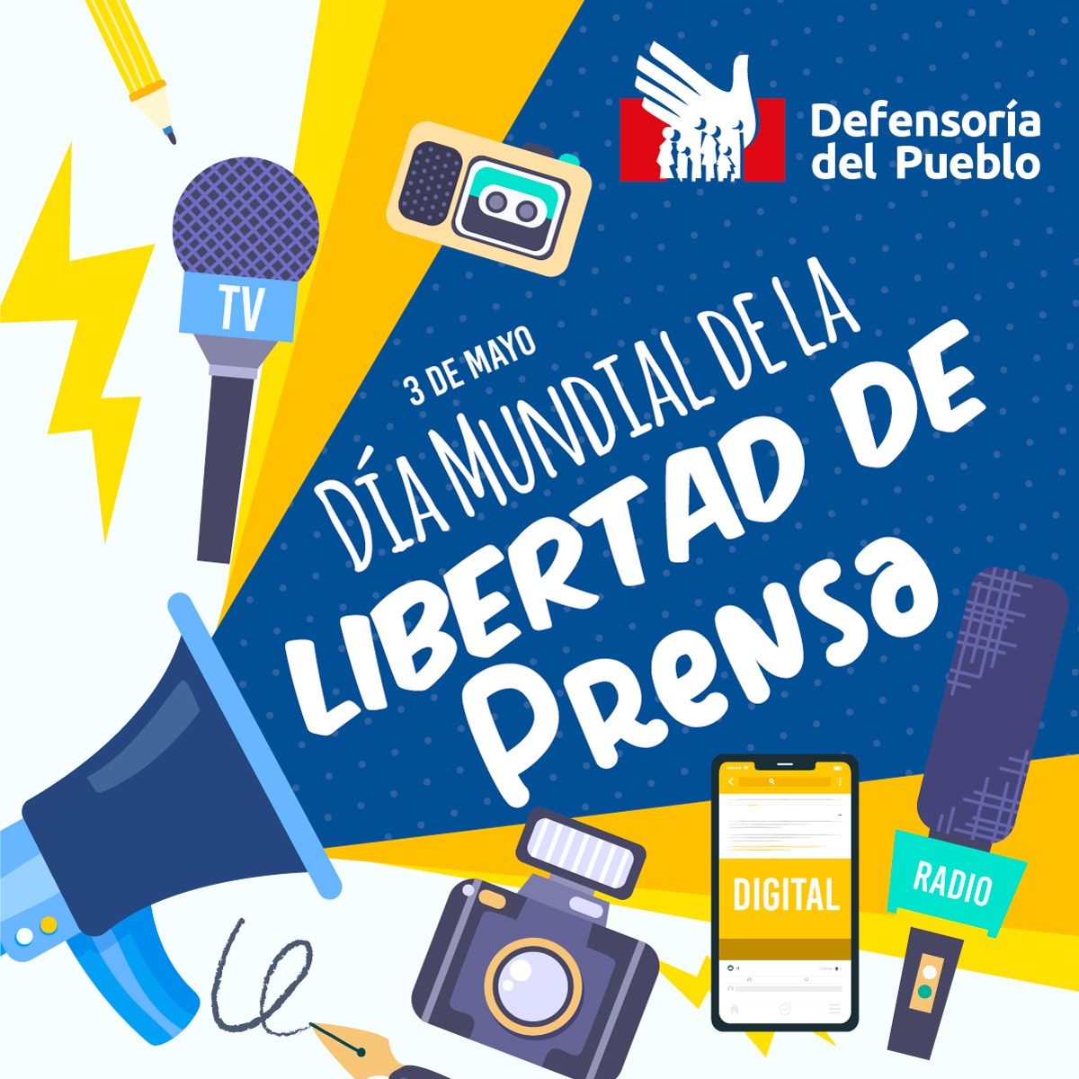 Defensoría: “Medios de comunicación cumplen un rol esencial en el sistema democrático”