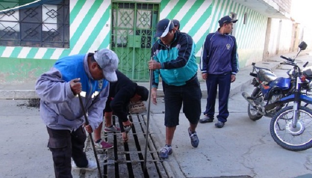 Huaylas: municipio continúa con trabajos de limpieza de alcantarillas