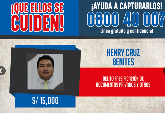 Áncash: otros cuatro prófugos de la justicia incluidos en la lista de ‘los más buscados’