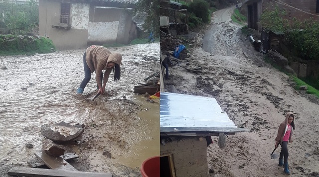 Áncash: lluvias torrenciales afectan viviendas en la provincia de Pomabamba