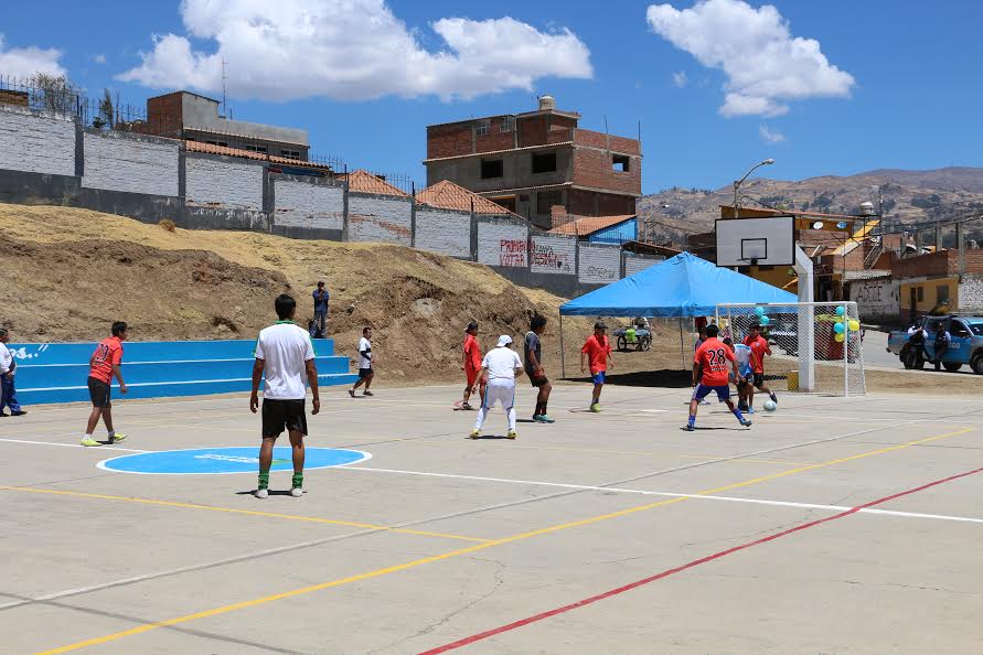 Municipio recupera campo deportivo para población de Shancayán Bajo