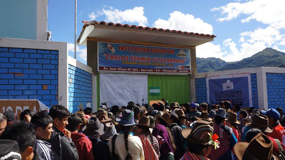 Áncash: en San Luis iniciaron proceso electoral pasadas las 9 de la mañana