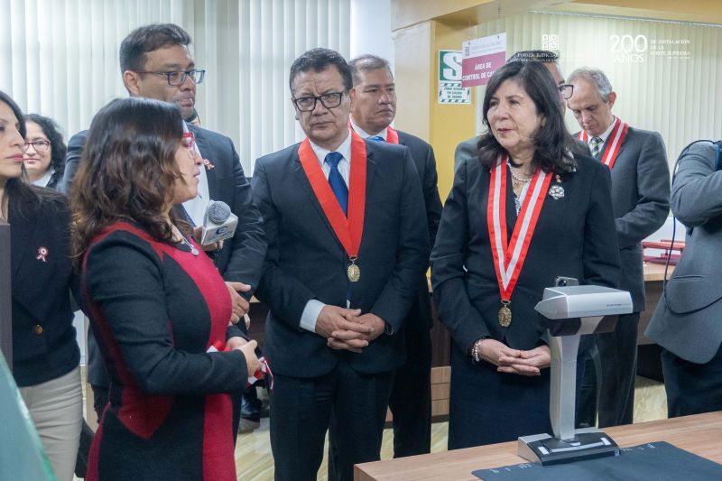 Presidenta del Poder Judicial y de la Corte Suprema visitó la Corte de Justicia de Áncash