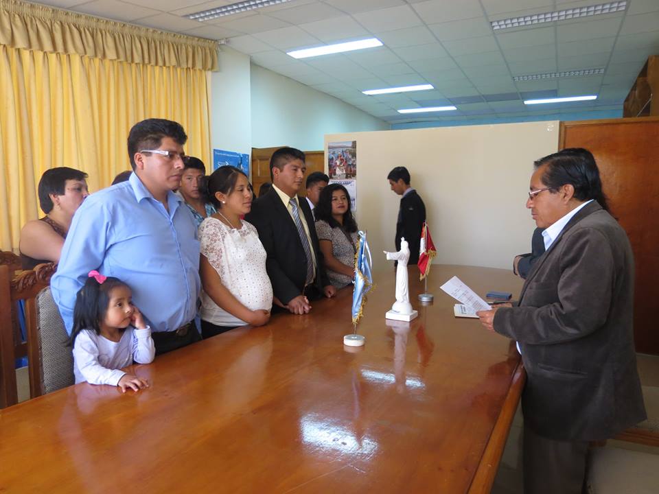 Yungay: Inician inscripciones para matrimonio civil comunitario 