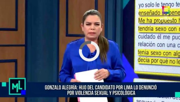 Defensoría pide respetar el trabajo de periodistas luego de que Gonzalo Alegría perdiera los papeles con Milagros Leiva   