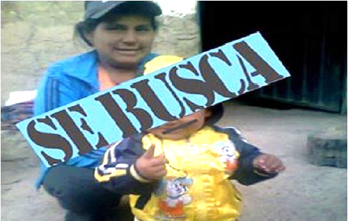 Joven madre y su hijo de un año están desaparecidos en la provincia de Huari