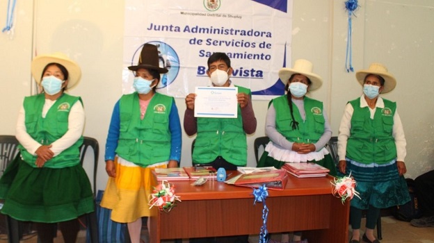 Áncash: reconocen a junta de usuarios de Shupluy por implementar buenas prácticas de saneamiento rural