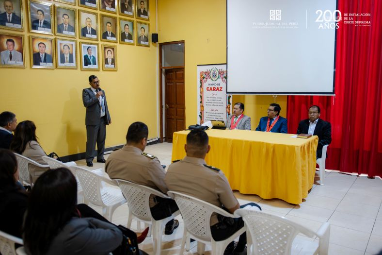 Titular de la Corte de Áncash encabezó mesa de trabajo con autoridades de Huaylas