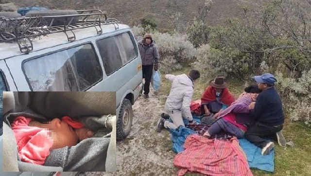Milagro: mujer dio a luz en plena carretera, a más de 4 mil metros en la sierra de Áncash