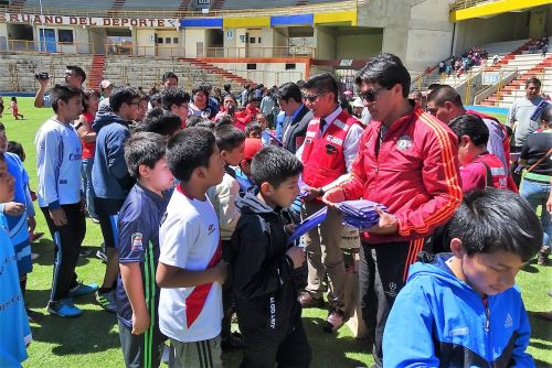 Niños deportistas de Áncash aprenden sobre alimentación saludable
