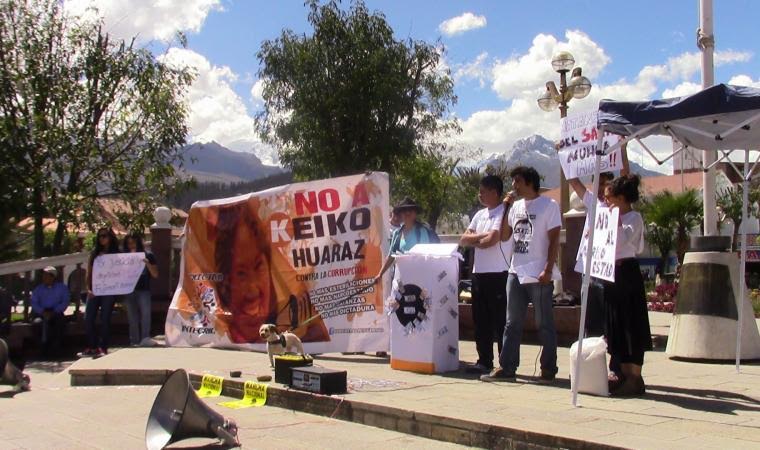 Colectivo Integridad de Huaraz anunciaron marcha contra Keiko Fujimori para hoy