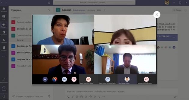 Norma Alencastre aclara que sí participó de sesión virtual del Congreso y admite contrato con el GRA