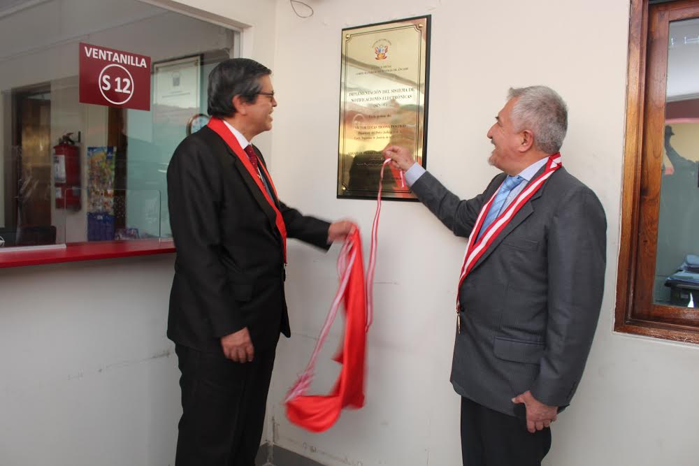 Entró en funcionamiento el Sinoe en la Corte de Justicia de Áncash