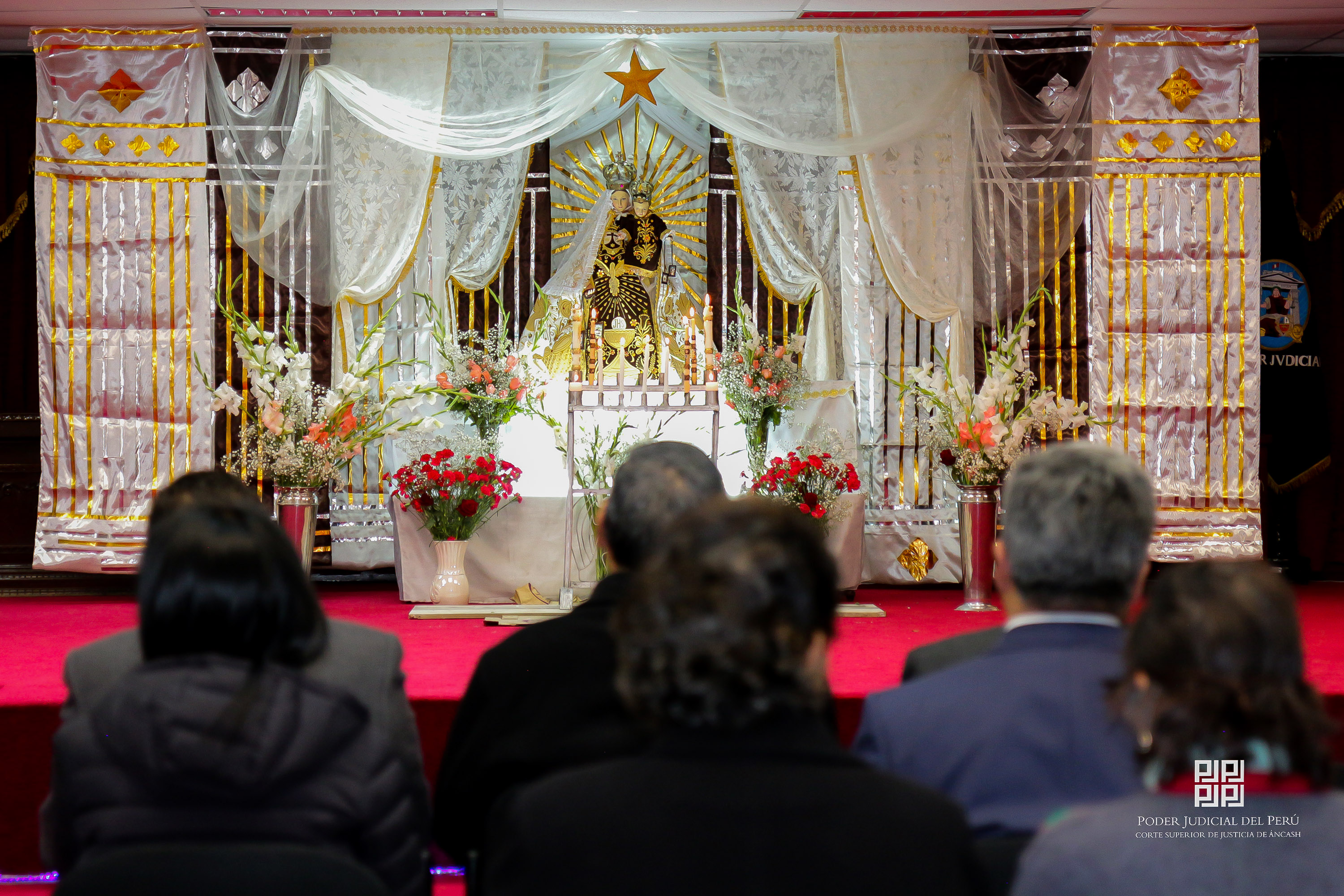 Huaraz: Corte de Áncash realizó novena en homenaje a la Virgen del Carmen