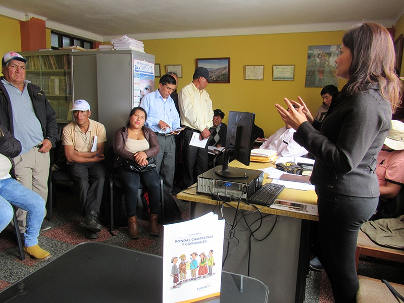 Sunarp inscribirá gratis actos referidos a rondas campesinas y comunales