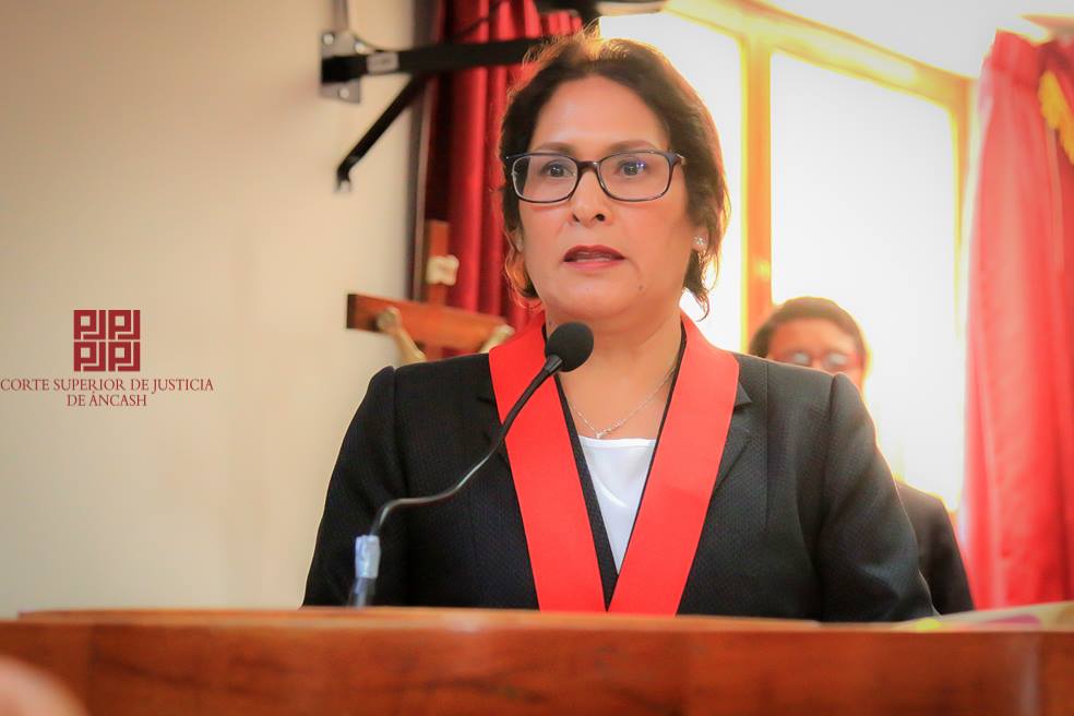 Nueva presidente de Corte de Justicia de Áncash promete gestión moderna y transparente