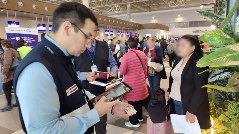  Más de 1300 extranjeros inadmitidos en el nuevo Aeropuerto Internacional Jorge Chávez durante el 2025