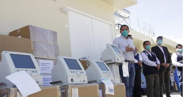 Entregan otros 12 ventiladores mecánicos al Hospital Víctor Ramos Guardia de Huaraz