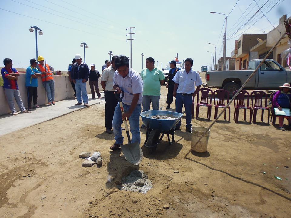 Huarmey: Inician obra para el tránsito peatonal en Santo Domingo