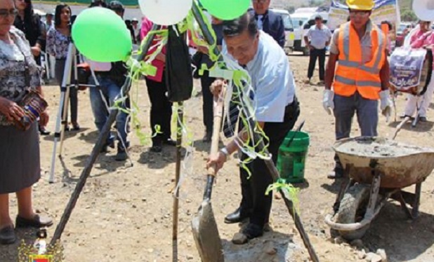 Pariacoto: inician obra de losa multideportiva en el caserío El Milagro 