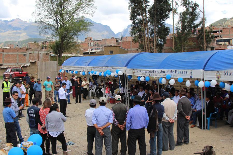 Huaraz: unas 480 familias beneficiadas con servicio de agua potable y alcantarillado