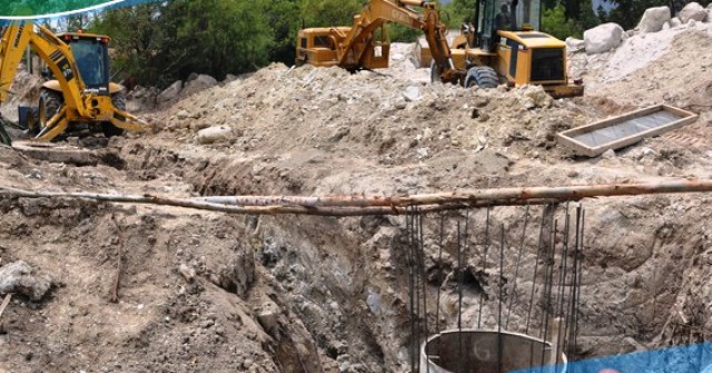 Obra de instalación del desagüe en el barrio Yuracoto registra avances