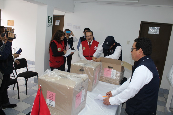 ODPE Huaraz realizó verificación pública de material electoral