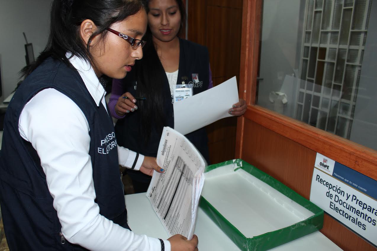 ODPE Huari es la tercera oficina a nivel nacional en entregar el 100% de actas contabilizadas