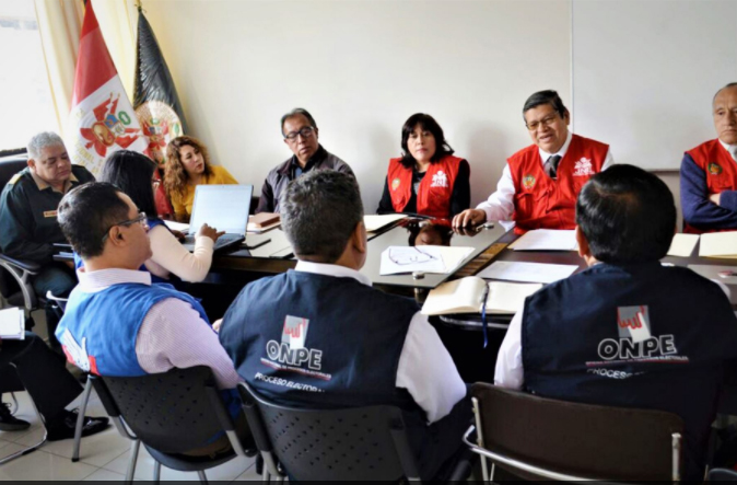 ODPE Áncash coordina medidas de seguridad en 8 distritos para próxima consulta de revocatoria de alcaldes