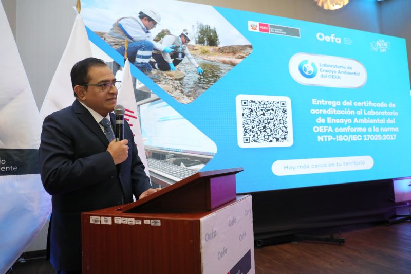 Acreditan laboratorio de OEFA para garantizar mediciones confiables en el monitoreo ambiental 