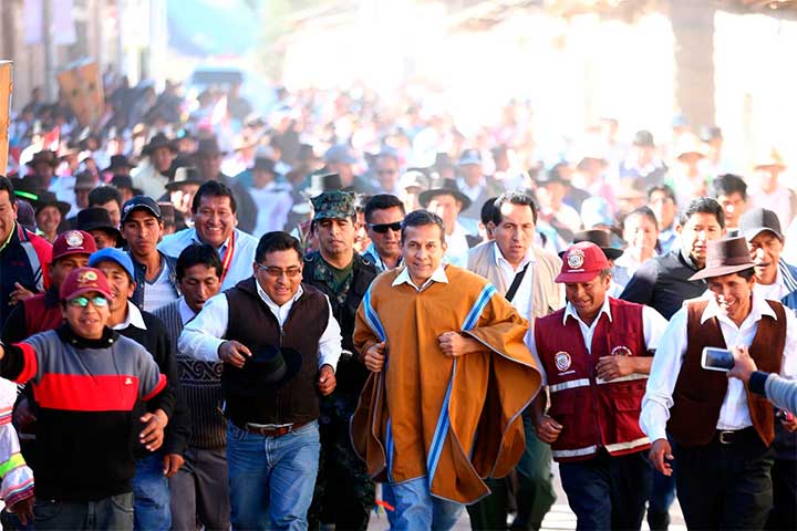 Áncash: Presidente Ollanta Humala arriba a Huaraz para trasladarse a la provincia de Aija