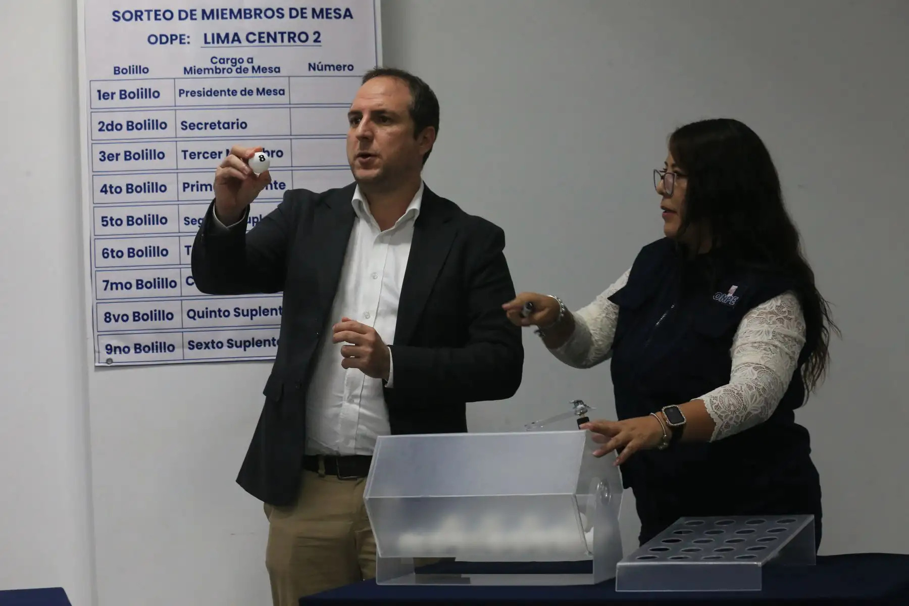 ONPE elige más de 834,000 miembros de mesa a nivel nacional para las elecciones 2026