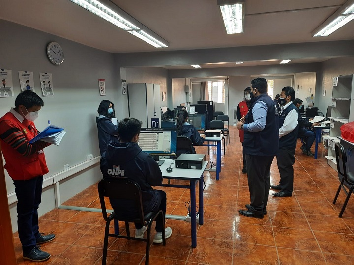 ODPE Recuay realizó simulacro oficial de sistema de cómputo electoral