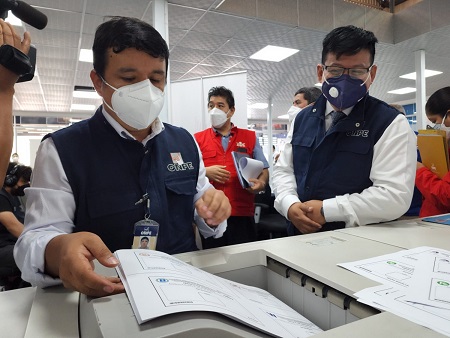 Onpe inicia impresión de cédulas de sufragio para Elecciones Internas