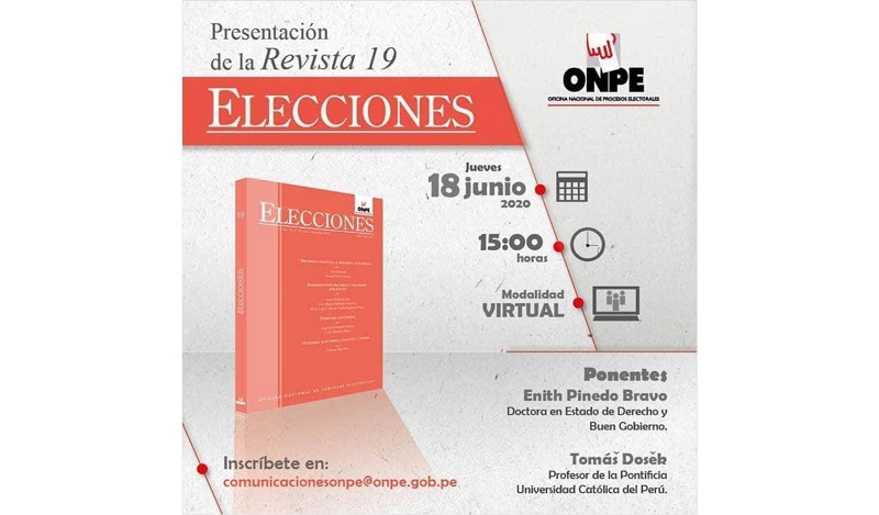 Onpe presentará nueva edición de la revista “Elecciones”