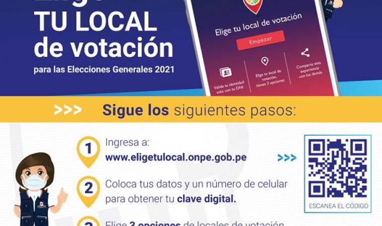 Atención: ONPE amplía hasta el 3 de enero plazo para elegir tu local de votación
