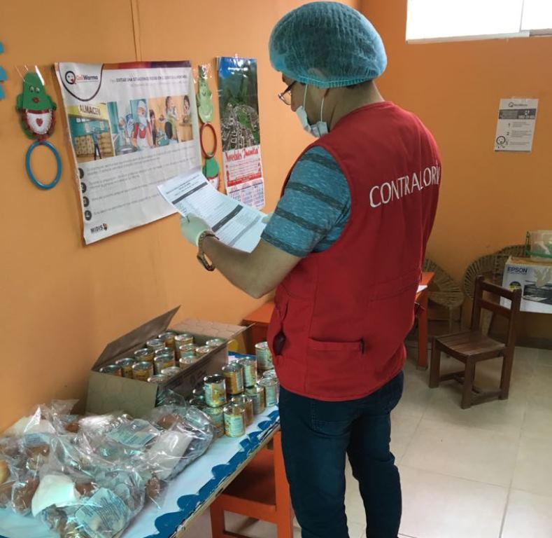 Contraloría inspeccionó servicio de Qali Warma en colegios de Áncash