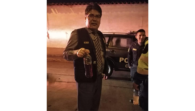 Huaylas: durante operativo fiscal encuentra a menor bebiendo licor en festividad patronal