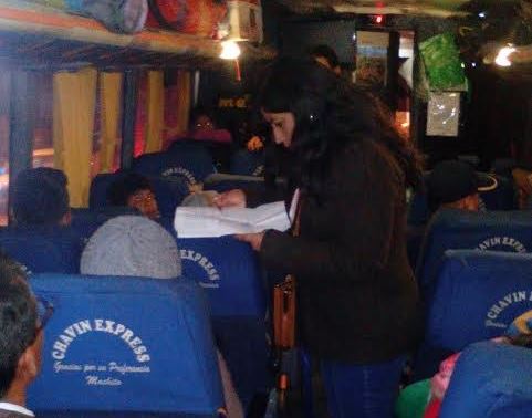 Huaraz: Fiscalía de Familia realiza operativos en buses interprovinciales