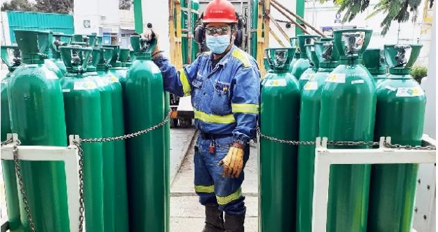 Siderperú donó 250 balones de oxígeno a hospitales en Áncash para tratamiento contra el covid-19