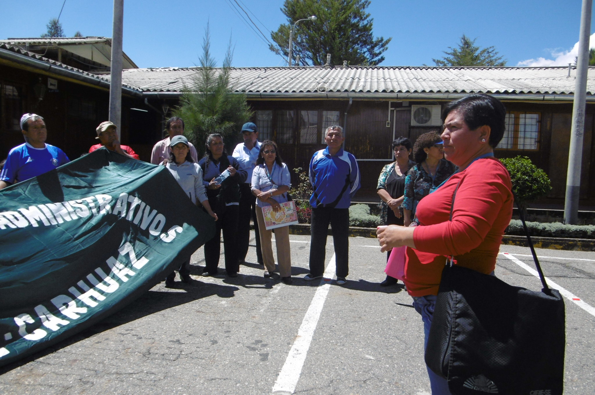 Huaraz: dirigentes de CGTP rechazan maltrato contra dirigente Víctor Valdivia