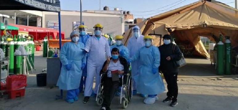 Chimbote: paciente de 62 años luchó casi un mes para vencer al covid-19 en Hospital La Caleta