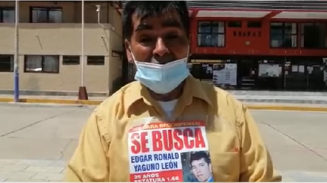 Padre pide llorando que ayuden a buscar a su hijo policía desaparecido en Huaraz