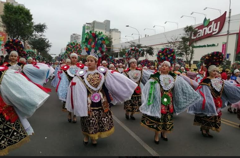 Las Pallas de Corongo participaron en desfile cívico -militar de Lima