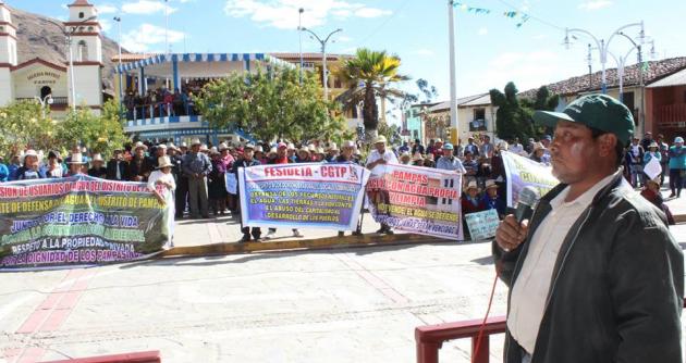 Pampas: Defensoría del Pueblo pide restablecer tras protestas por instalación de hidroeléctricas