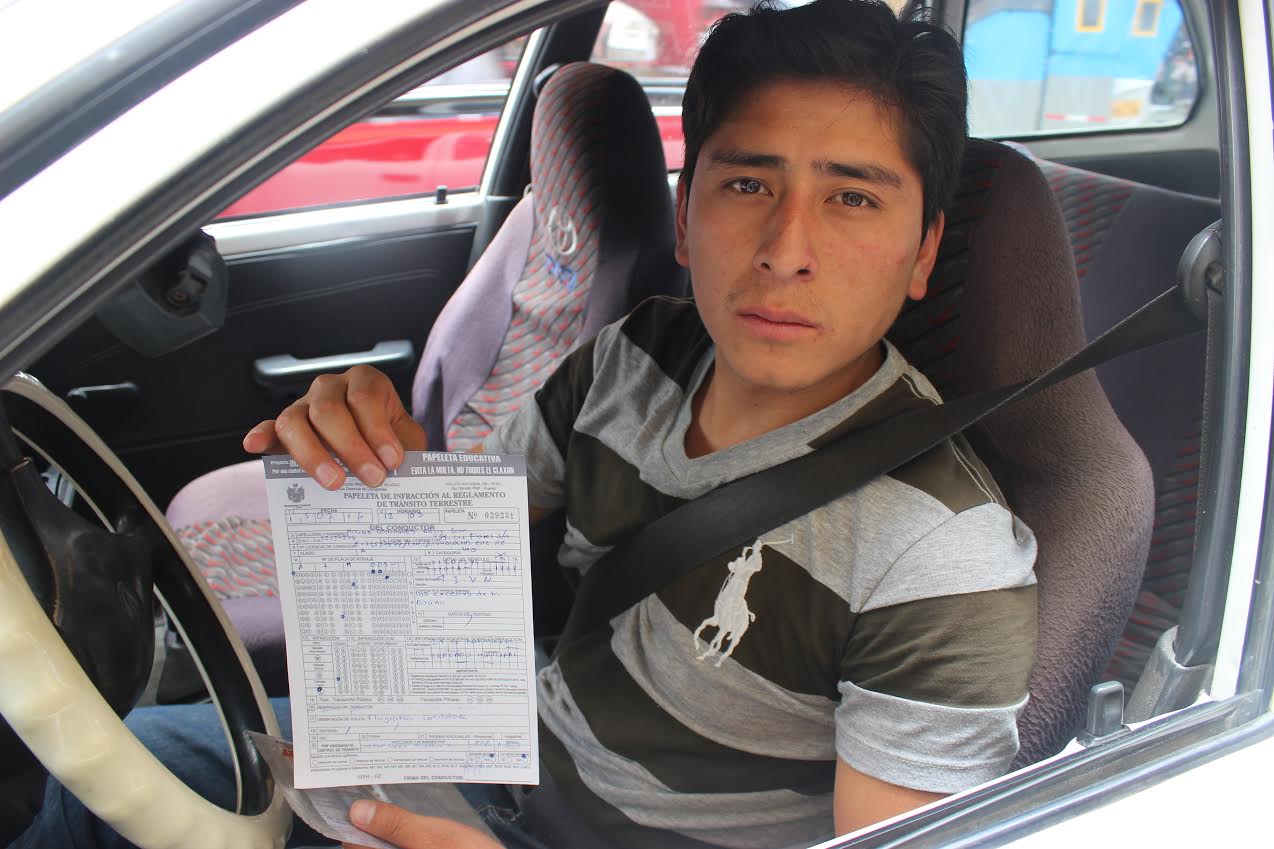 Huaraz: Aplican papeleta educativa a conductores que abusan del claxon