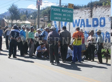 Campesinos acatan parcialmente paro agrario en pueblos del Callejón de Huaylas
