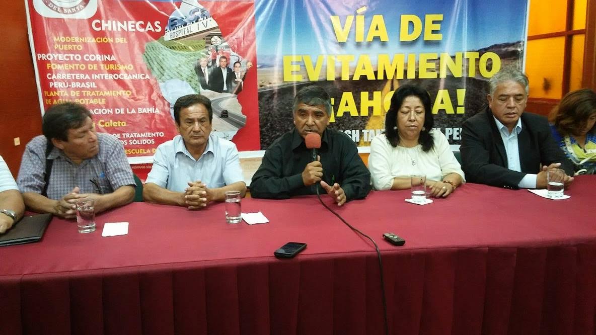 Anuncian paro de 24 horas para exigir la construcción de la Vía de Evitamiento de Chimbote
